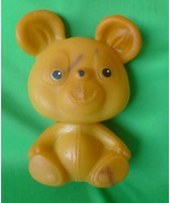 Vintage USSR collectibles rubber toy BEAR 1970s Dobele Latvia Soviet Uni... - £12.70 GBP