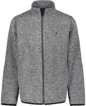 Nautica Big Boys Sweater Fleece Jacket – Heather Gray - $26.73
