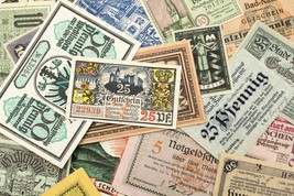 1920&#39;s Germany Notgeld Money 26pc - Frankfurt, Fulda, Lobenstein, Neu-Ulm - £78.68 GBP