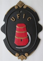 FIRE MARK UFIC: United Firemen&#39;s Insurance Company Nashville Plaque MARK... - $74.24