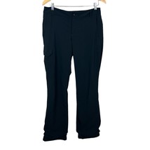 Eddie Bauer Travex Pants Womens 6 Black Fleece Lined Hiking Winter Strai... - £27.56 GBP