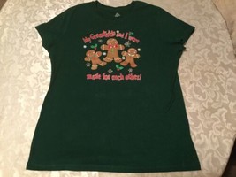 Size 12 14 larges shirt slim fit top gingerbread green ladies new - £14.50 GBP