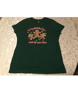 Size 12 14 larges shirt slim fit top gingerbread green ladies new - £14.21 GBP