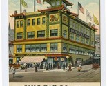 Sing Fat Oriental Bazaar Postcard California &amp; Grant San Francisco Calif... - £14.07 GBP