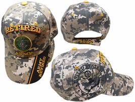 mil US Army Retired Licensed Baseball Military Caps Hats Embroidered (A7507A12) - £10.17 GBP
