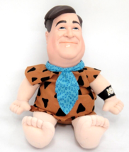 Mattel Talking Fred Flintstone Doll Cloth Body Plastic Head 1993 16&quot; - £18.74 GBP