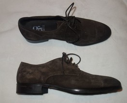 Barneys New York Distressed Suede Oxfords, Brown Size 8.5 NEW - $59.50