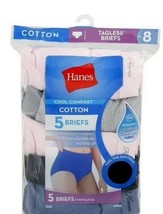Hanes - Women&#39;s White Cotton Panties - 5 Pair - Size 8 - $14.98