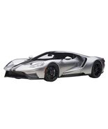 2017 Ford GT Ingot Silver Metallic with Black Stripes 1/12 Model Car by ... - $8,951.69 MXN