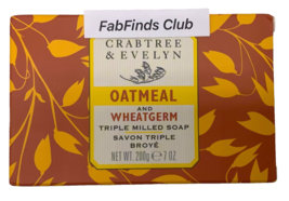 Crabtree Evelyn Bar Soap Oatmeal Triple Milled 7oz Jumbo Size - $12.85