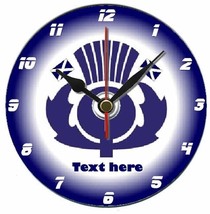 Scotland personalised gift idea, patriot dvd clock, Scottish thistle, Free P&amp;P - $12.79