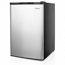 3 Cubic Feet Compact Upright Freezer with Stainless Steel Door - £272.54 GBP