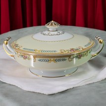 Vintage Noritake Bone China Covered Vegetable Dish with Handles Tiara Pa... - $40.63