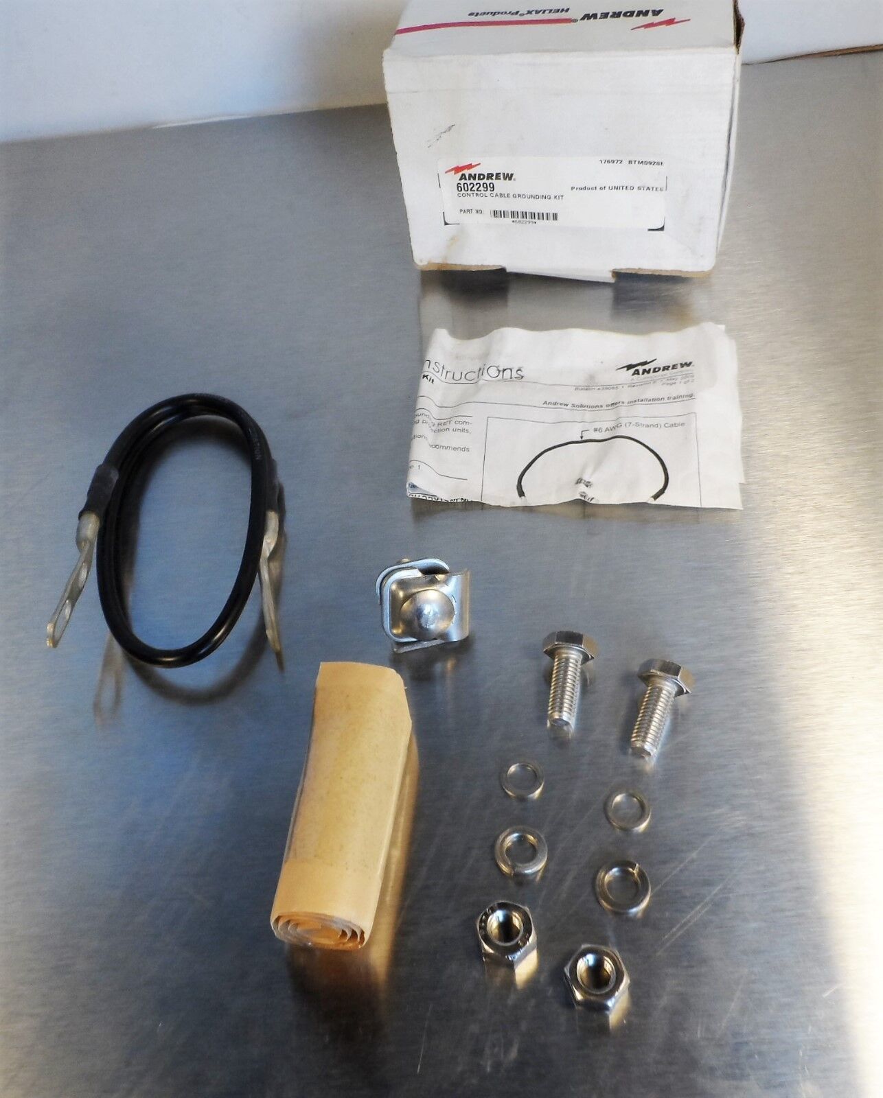 Andrew 602299 Control Cable Grounding Kit New - $19.21
