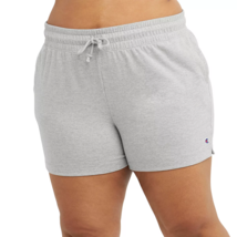 Champion Women&#39;s 5&quot; Midrise Shorts w/ Pockets Plus Size 2X Gray - £13.22 GBP