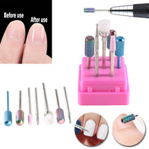 7X Alloy Nail Drill Bits Set Electric File Manicure Nail Art Tool Us Stock - £16.63 GBP