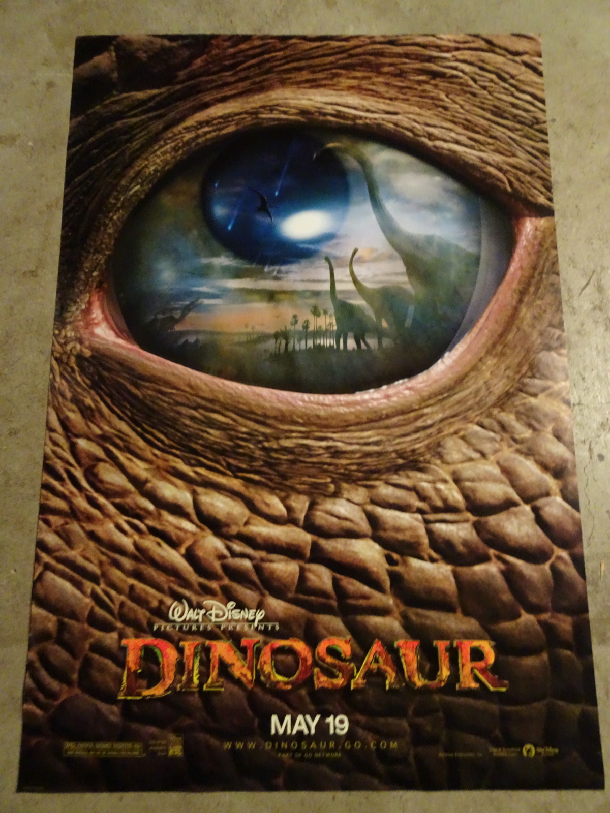 DINOSAUR - A WALT DISNEY MOVIE POSTER  - $5.00