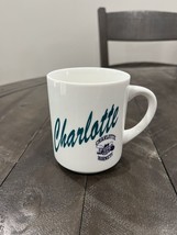 Vintage Charlotte Hornets Coffee Mug Cup NBA Basketball Teal Purple White - £9.94 GBP