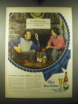 1948 Pabst Blue Ribbon Beer Ad - Mr. and Mrs. Gary Cooper - £14.77 GBP