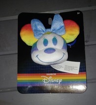 Disney Minnie Mouse Rainbow Pride Collection Plush Keychain Bag Clip-On. NEW!! - £5.60 GBP