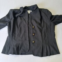Danny & Nicole RN#67473 Women's Black 3-Button Blazer Jacket Size 12P image 11