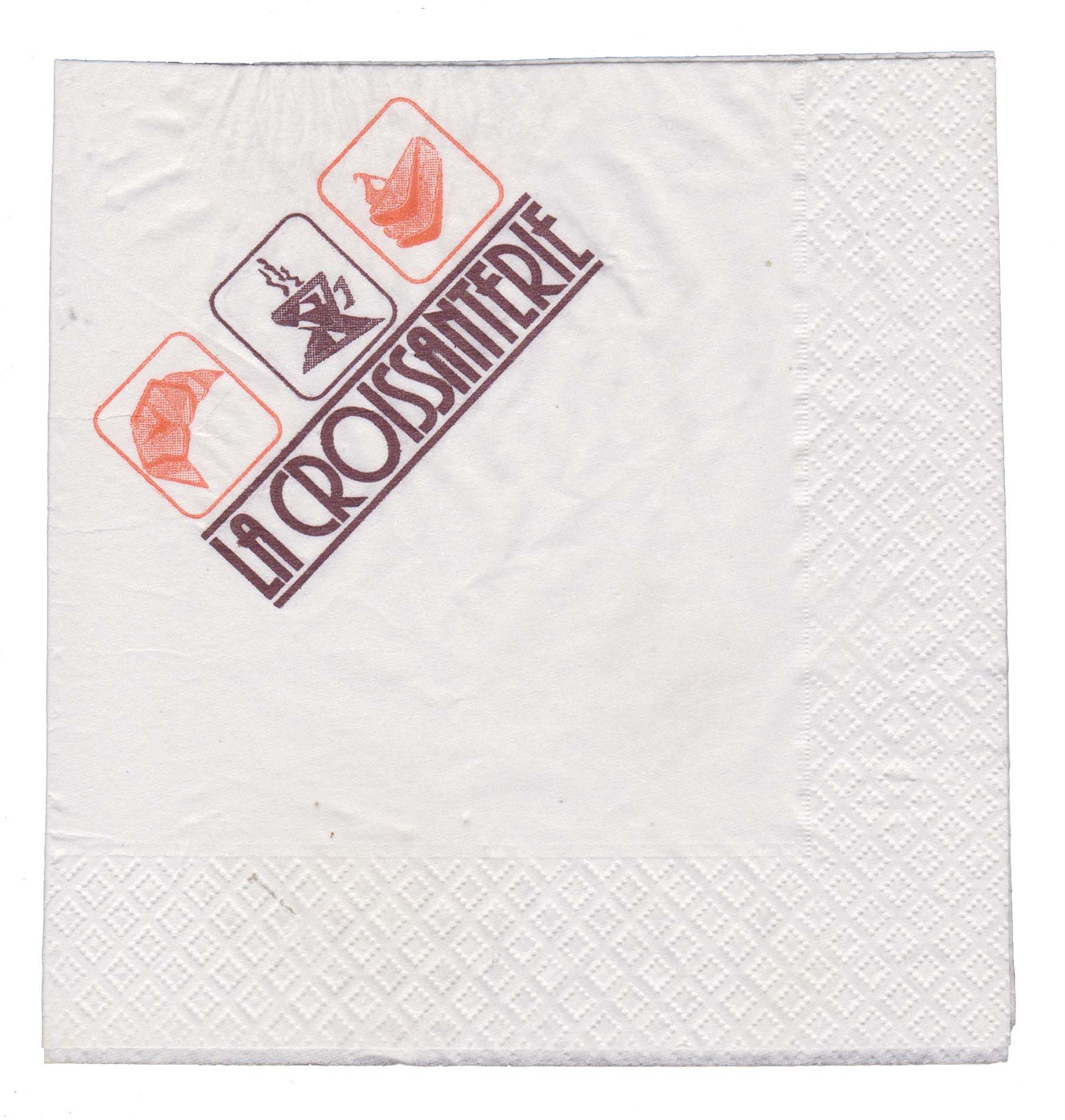 Cyprus La croissanterie paper napkin tissue for collectors - $1.70