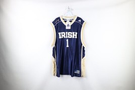 NOS Vintage Adidas Mens XL Spell Out Notre Dame University Basketball Jersey - £54.47 GBP