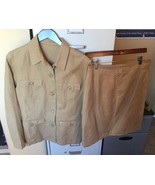 NewMan Collection ‘France’ SUPER SOFT Linen SKIRT Jacket 2-pc SUIT Sz 42... - $796.23 MXN