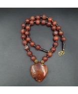 Collana di perle corniola pelle di drago perle di agata tibetana himalay... - $2,172.10 MXN