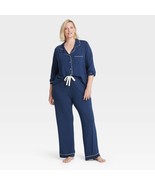Stars Above Women&#39;s Plus 3X Top &amp; Pant Navy Blue 2 Piece Pajama Set NEW - €28,38 EUR