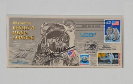 Buzz Aldren Signed Apollo Xi Moon Landing Fdc - 20th Anniversary Usps Fdc Envelo - £793.01 GBP