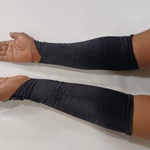 Sexy Women's Nylon Spandex Blend Fingerless Stretch Black Gloves - One Size image 9