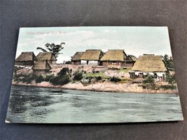 Indian Village in Ulna River, Honduras -Tarjeta Postal 1900s Unposted Postcard. - £30.10 GBP