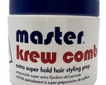 Master Krew Comb Extra Super Hold Hair Styling Prep 4 oz. Discontinued New - £38.76 GBP