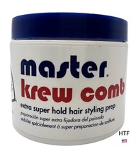 Master Krew Comb Extra Super Hold Hair Styling Prep 4 oz. Discontinued New - £38.76 GBP