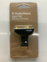HDMI Male to DVI Female Adapter Gold-Plated New Radio Shack 1500374 - £7.98 GBP