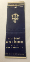 Matchbook Cover Matchcover US Military Navy Exchange - £1.48 GBP
