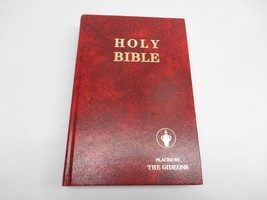 Old Vtg 1985 Religious Book The Holy Bible Placed By The Gideons Hardcover - £16.06 GBP