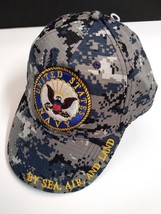 United States Navy USN Logo Digital Camo Military Hat Cap NEW - $7.99