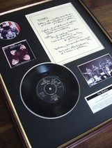 The Beatles Yesterday 7&quot; single + Vinyl Lyrics Framed Display - £109.83 GBP