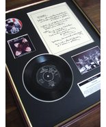 The Beatles Yesterday 7&quot; single + Vinyl Lyrics Framed Display - £111.57 GBP
