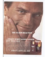 1983 Saxson lotion Print Ad After Shave 8.5&quot; x 11&quot; - $18.92