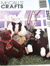 Mc Call 2507 13&quot; Cat Bear Bunny Pattern Crafts Uncut Factory Folded Maureen Hills - $8.90