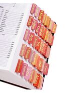 Laminated Bible Tabs for Women and Men, 105 PCS Large Print Index Labels - $13.81 CAD