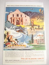 1957 Color Ad United Aircraft Corporation, East Hartford, Ct. The Air is Yours  - £6.40 GBP