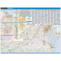 Proseries Wall Map: Virginia State (R) - £209.43 GBP