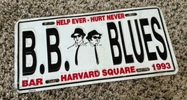 VTG Blues Brothers License Plate Harvard Square 1993 Bar Help Ever Hurt ... - $34.64