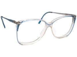 Safilo Eyeglasses Lady Elasta 5569 29C Oversized Blue/Clear Italy 60[]13... - $468.04 MXN