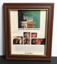 Olympia Brewing Beer Wood Framed Vintage Magazine Cut Print Ad w/ Glass ... - $19.99