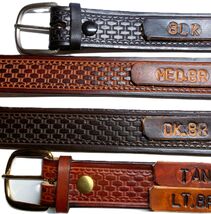 BASKET WEAVE  BELTS * Black - Dark Br -  Medium Br - Light Brown* 1   1/... - $32.95